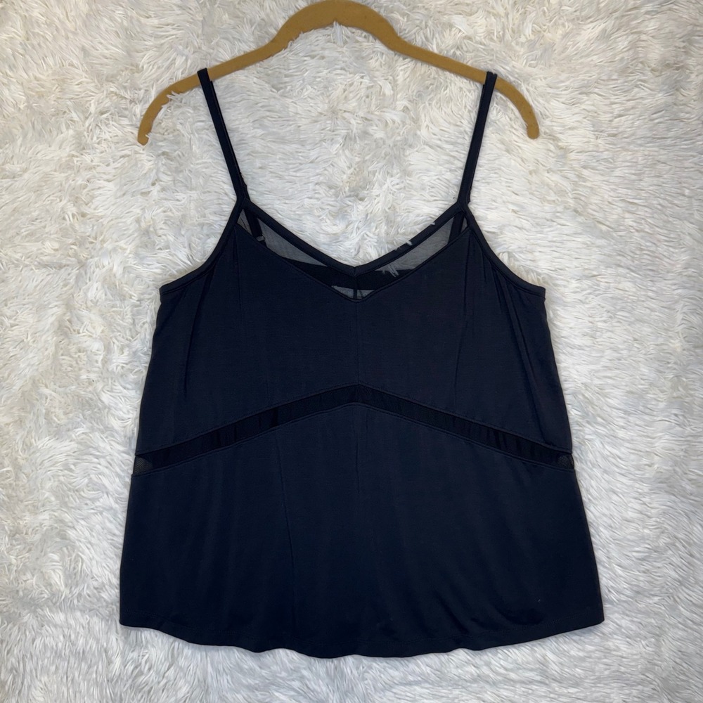 Honeylove Medium Blisswear Cami Black V-Neck Adjustable Strap Tank Top